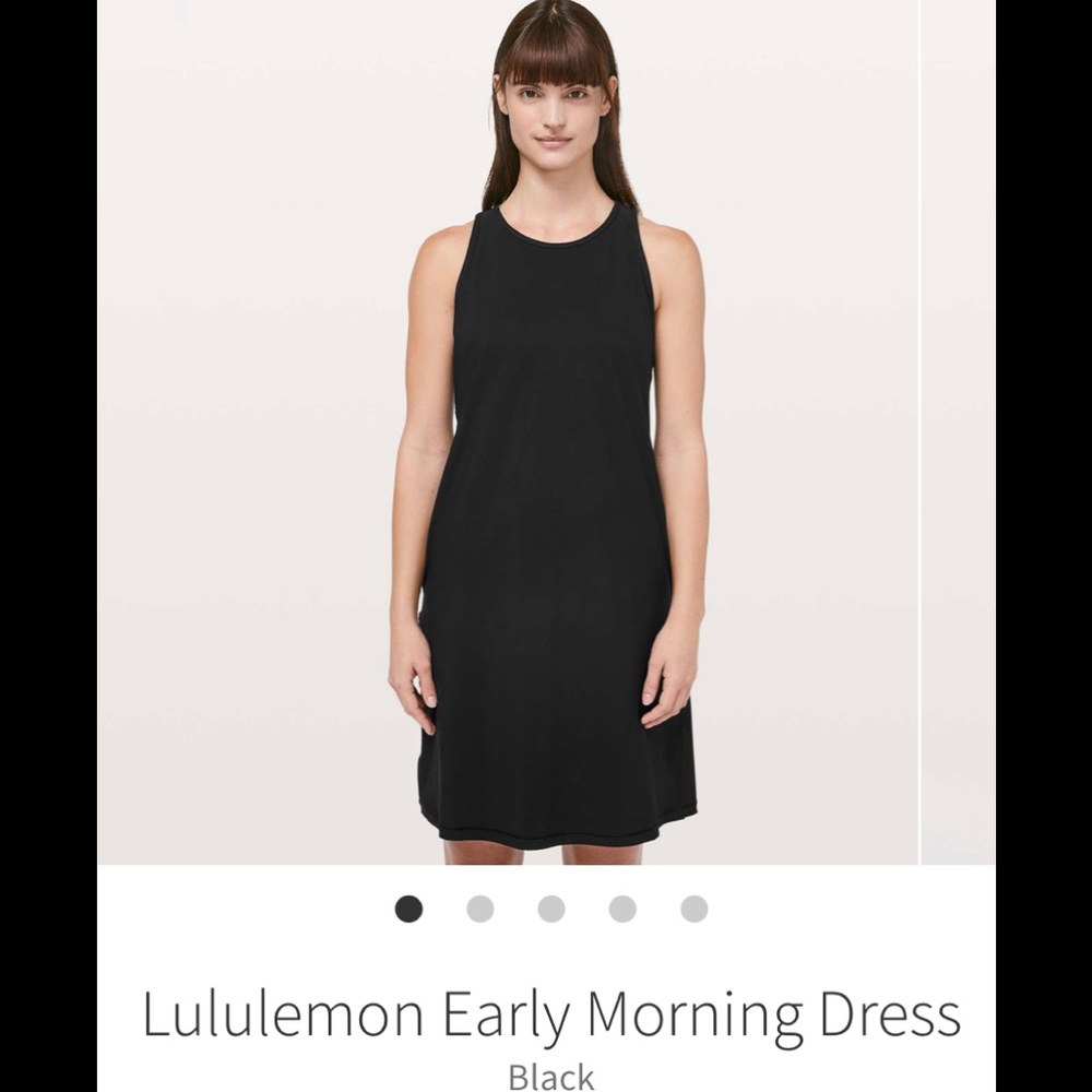 NWT Lululemon Early Morning dress black size 12